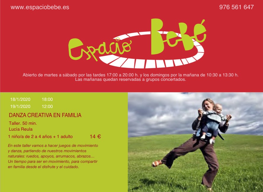 TALLER DE DANZA CREATIVA EN&nbsp;FAMILIA